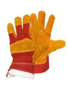 Перчатки спилковые «Русские Львы» утепленные комбинированные усиленные